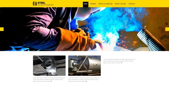 адаптивный шаблон сайта steelworks