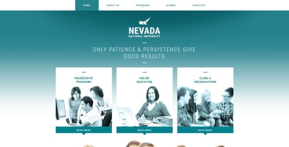 адаптивный шаблон веб-сайта университета