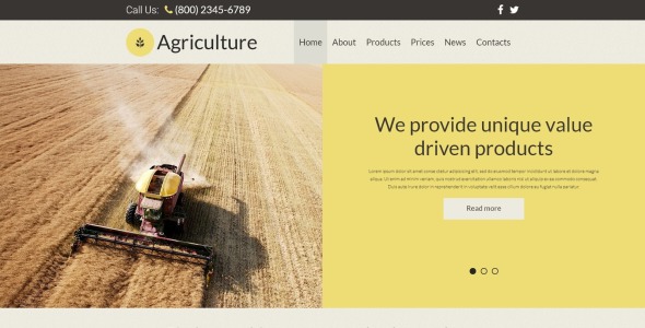 сельское хозяйство отзывчивый шаблон joomla