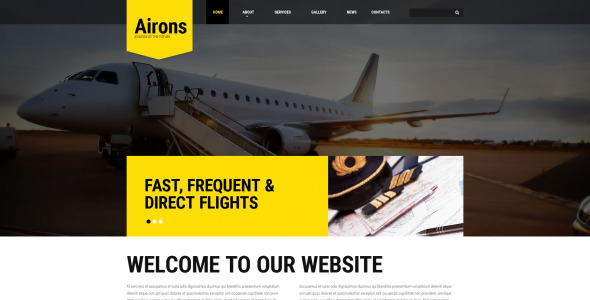 шаблон сайта airons