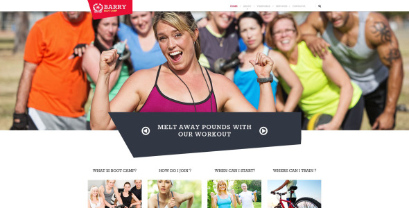 отзывчивый шаблон сайта для кемпинга