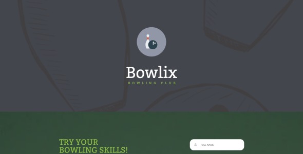 боулинг адаптивный шаблон целевой страницы