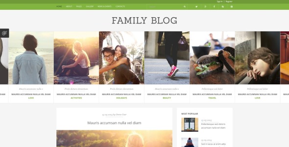 семейный блог joomla шаблон