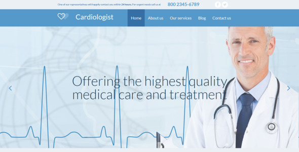 шаблон medical responsive moto cms 3