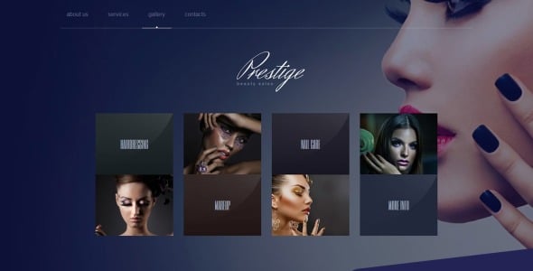 шаблон салона красоты moto cms 3