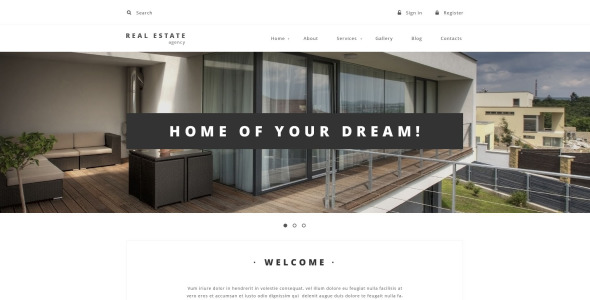 поставщик недвижимости шаблон drupal