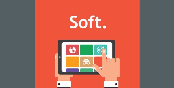 шаблон отзывчивого информационного бюллетеня компании программного обеспечения