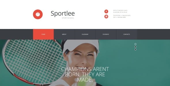 шаблон sport moto cms 3