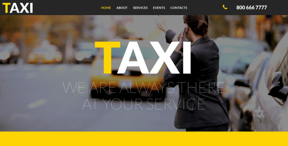 taxi responsive moto cms 3 шаблон