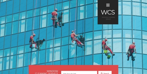 отзывчивый шаблон целевой страницы для очистки окон