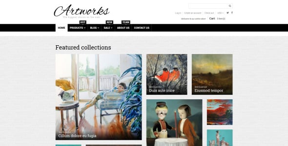 тема art responsive shopify