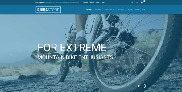 тема магазина велосипедов woocommerce