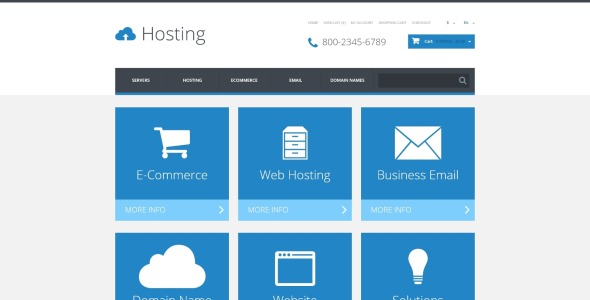 хостинг адаптивного шаблона opencart