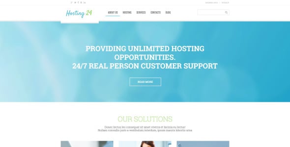 хостинг адаптивной темы wordpress