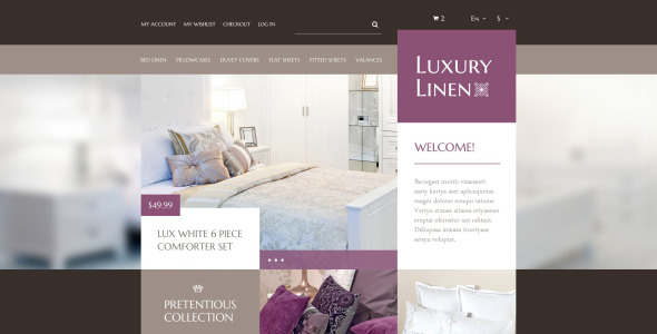 тема роскошного магазина белья prestashop