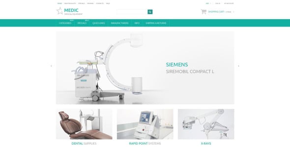 шаблон medic zencart