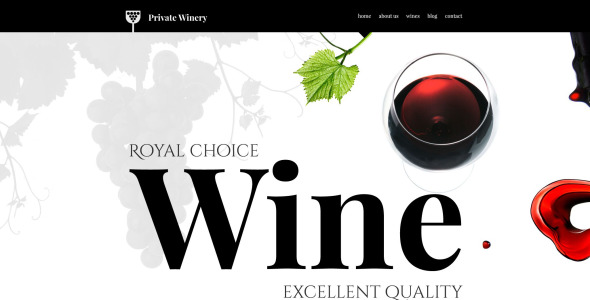 частная винодельня wordpress тема