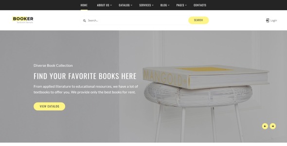 аренда учебников многостраничный html шаблон сайта