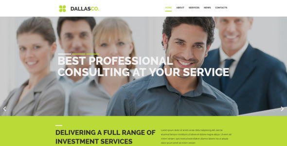 шаблон business &amp; services moto cms 3