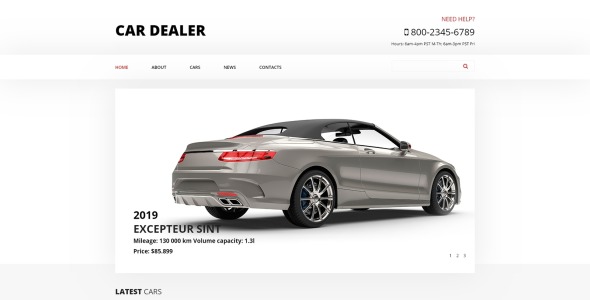 автомобильный дилер чистый шаблон joomla