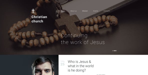 шаблон drupal christian shelter