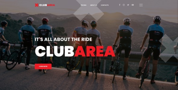 велоспорт многостраничный креативный html шаблон сайта