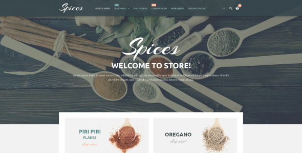 кулинарные специи тема magento