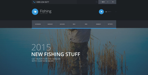 рыбалка prestashop тема