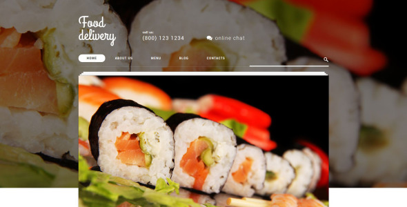 доставка еды wordpress тема