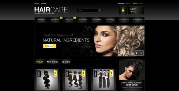 тема hair studio prestashop