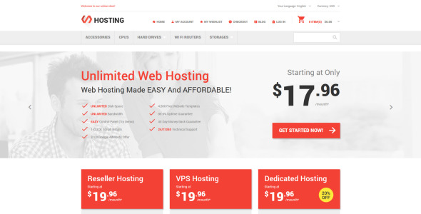 хостинг интернет-магазина magento theme