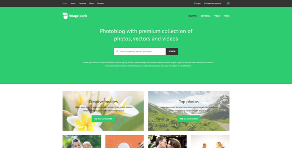 шаблон сайта банка изображений