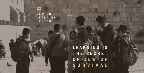 шаблон сайта еврейской школы