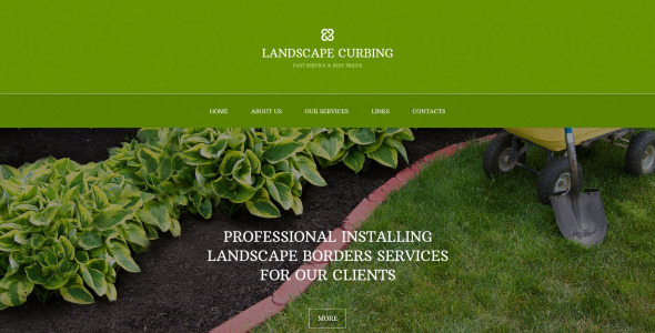 ландшафтный дизайн адаптивный шаблон сайта