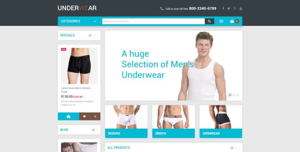 мужское нижнее белье magento тема