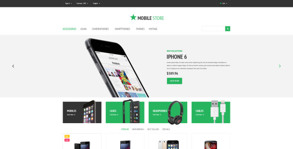 тема мобильного магазина prestashop