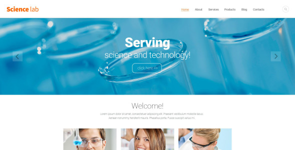 science lab drupal шаблон