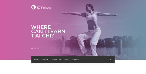 шаблон сайта tai chi chuan