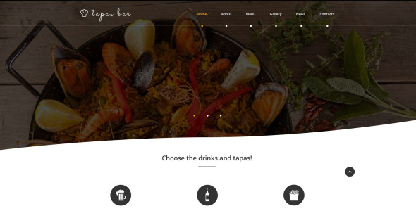 шаблон сайта тапас-бара