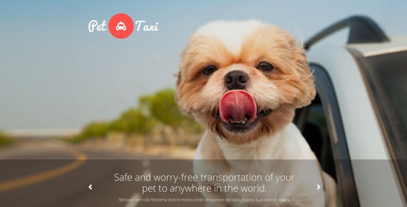 адаптивный шаблон сайта такси