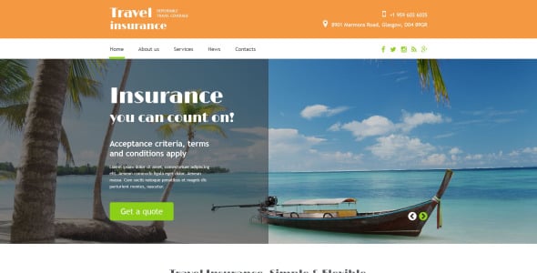 шаблон сайта туристического агентства