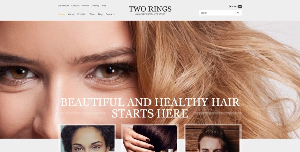 два кольца woocommerce тема