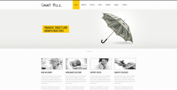 шаблон business &amp; services moto cms 3