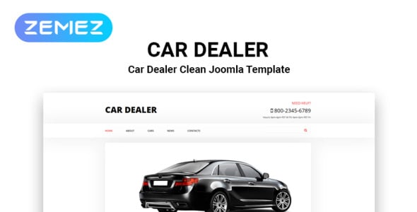 автомобили современный шаблон joomla