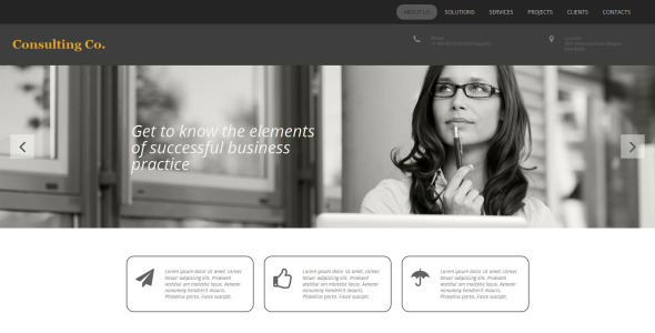 консультационный шаблон moto cms 3