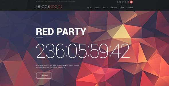 дискотека drupal шаблон