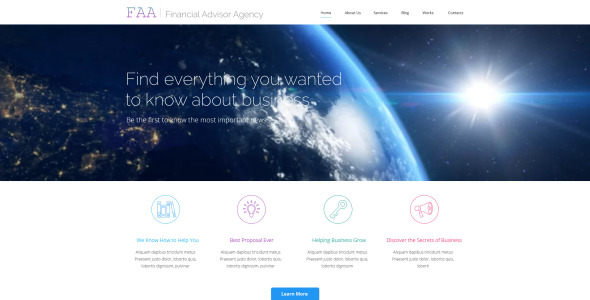 финансовое планирование wordpress тема