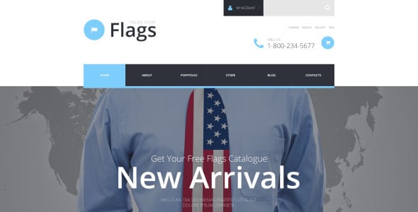 тема flag shop woocommerce
