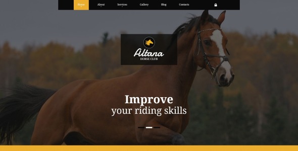 шаблон joomla horse club