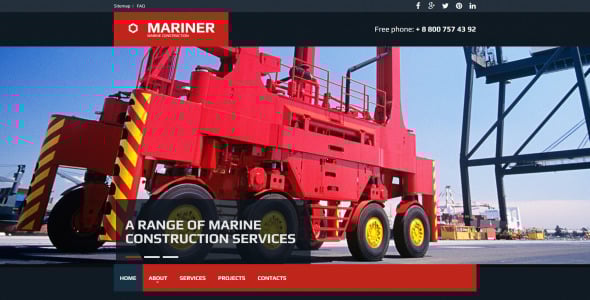 промышленный шаблон moto cms 3